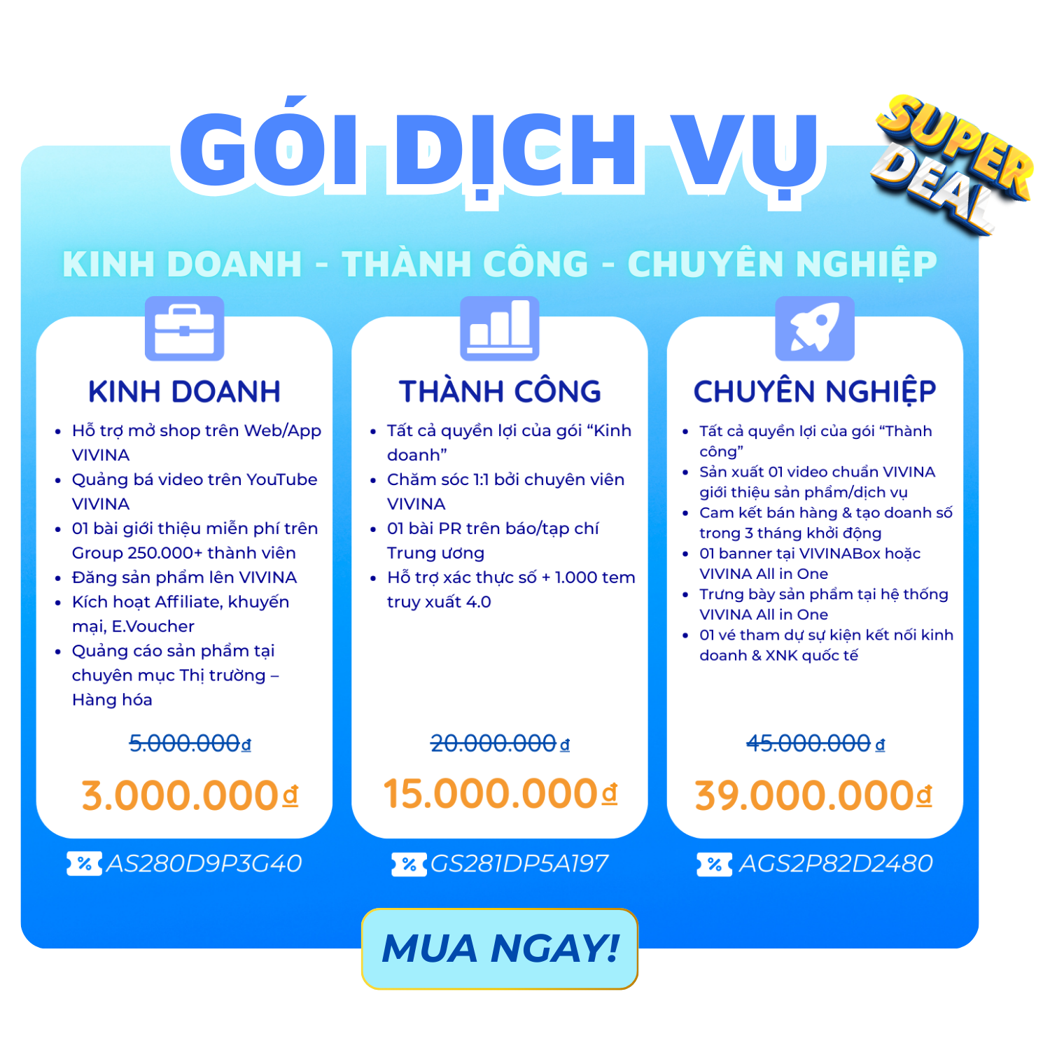GÓI DỊCH VỤ