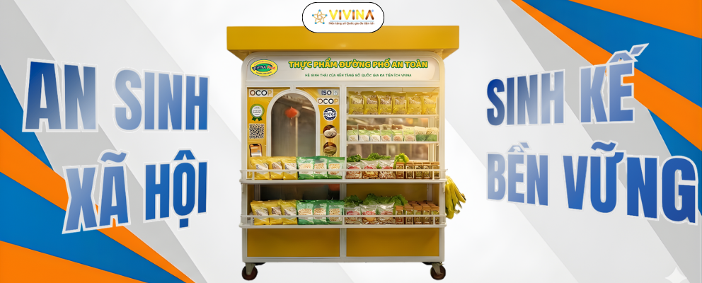 Xe đẩy thực phẩm an toàn VIVINA FOOD