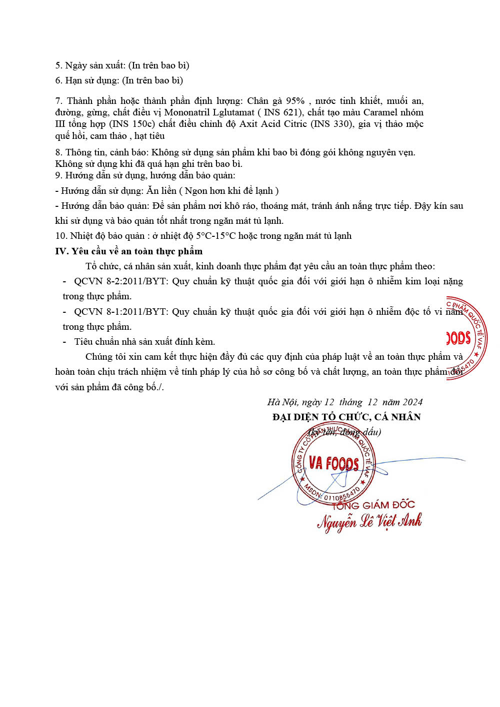 Công bố sản phẩm