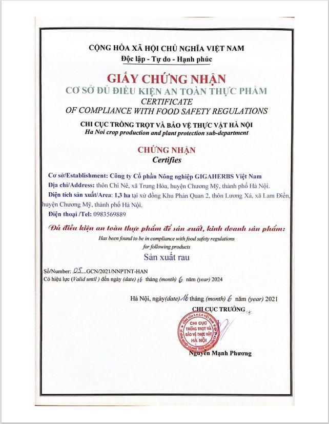 Vệ sinh an toàn thực phẩm