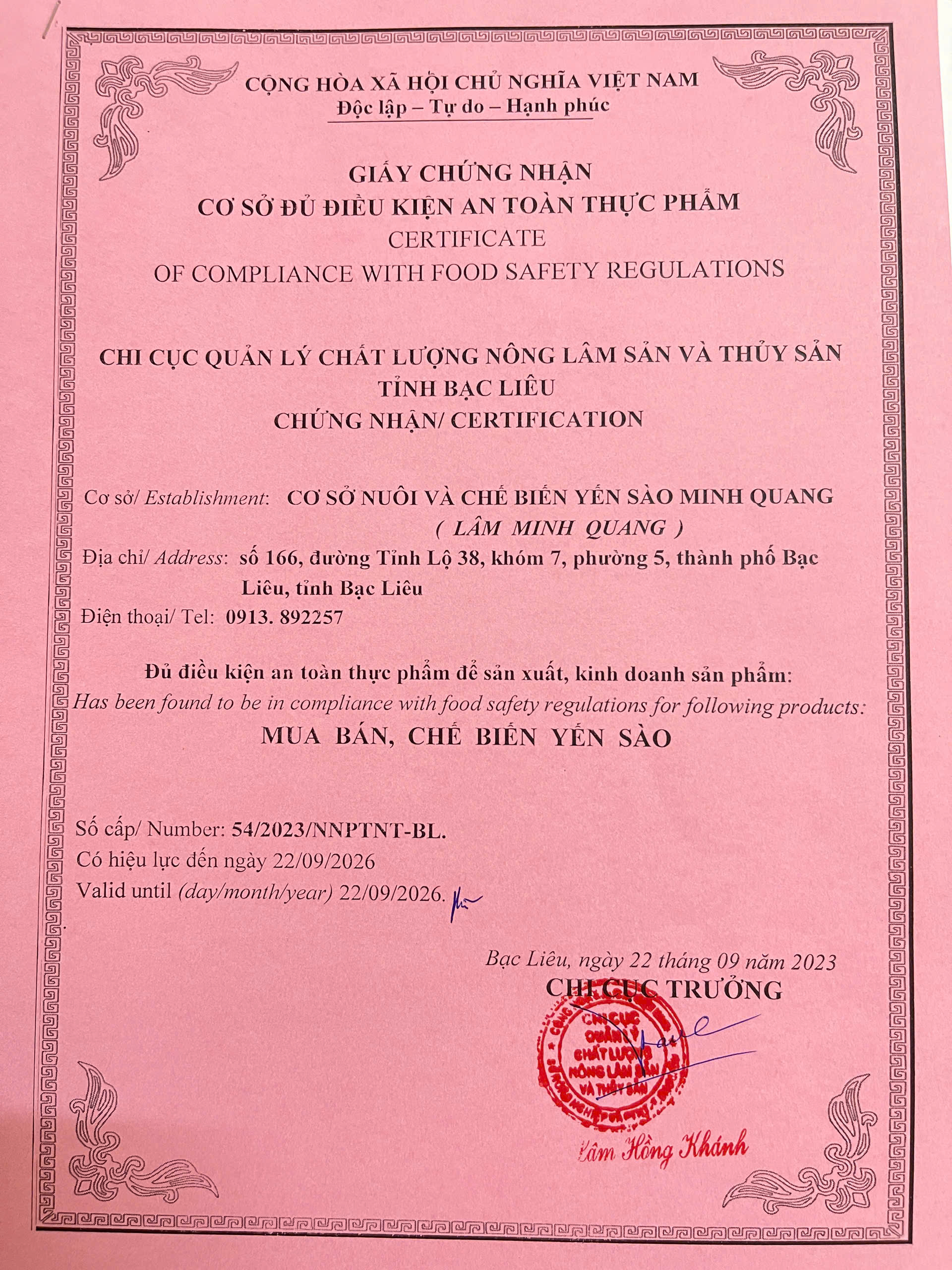 Vệ sinh an toàn thực phẩm