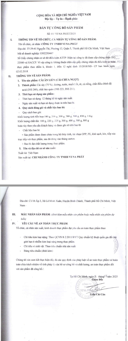 Công bố sản phẩm