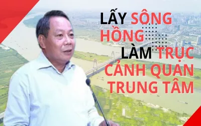 Lấy sông Hồng làm trục cảnh quan trung tâm của Thủ đô thời gian tới