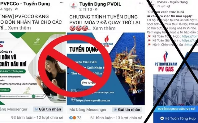 Bà Rịa - Vũng Tàu - Kẻ gian sử dụng thương hiệu, thông tin, hình ảnh của các doanh nghiệp lớn nhằm thực hiện hành vi lừa đảo, trục lợi.