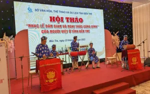 Bến Tre: Bảo tồn, phát huy giá trị nhạc lễ dân gian và nghi thức cúng đình của người Việt