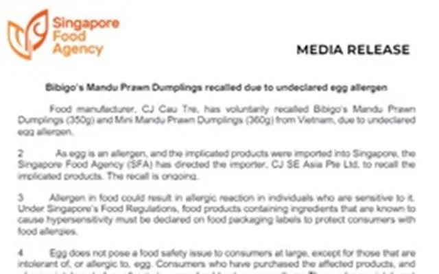 Lưu ý về nhãn mác với thực phẩm Việt Nam xuất khẩu vào thị trường Singapore
