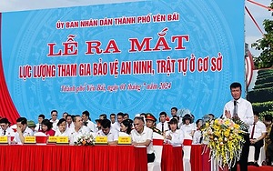 Yên Bái: Ra mắt Lực lượng tham gia bảo vệ an ninh trật tự ở cơ sở