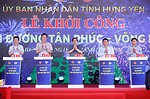 Thủ tướng dự lễ khởi công đường Tân Phúc-Võng Phan, thăm một số dự án trọng điểm tại Hưng Yên