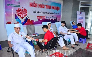 Tổ chức Ngày hội hiến máu tình nguyện tại Bệnh viện Chuyên khoa Sản Nhi Sóc Trăng