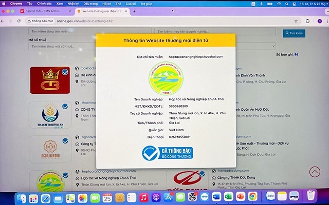 Gia Lai được xác nhận 96 website thương mại điện tử bán hàng