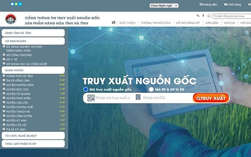 Truy xuất nguồn gốc - chìa khóa khẳng định chất lượng sản phẩm hàng hóa Hà Tĩnh