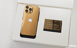 Cận cảnh iPhone 16 Pro Max mạ vàng 24K: Giới hạn 200 chiếc trên toàn cầu, giá gần 100 triệu đồng