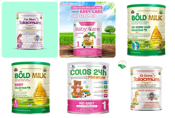 Danh sách chi tiết hàng trăm loại sữa giả được đăng ký tại tỉnh Hòa Bình