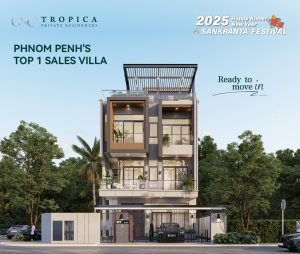 Bất động sản Phnom Penh, Cambodia – Dự án Biệt thự hạng sang One Tropica