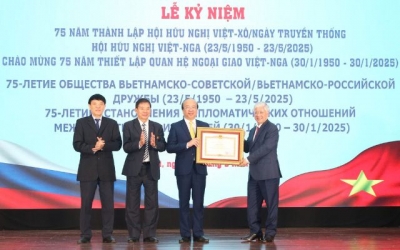 Hội Hữu nghị Việt Nam - Liên bang Nga: 75 năm vun đắp tình hữu nghị bền chặt
