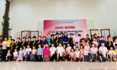 Tổ chức lớp học hát Dân ca Quan họ Bắc Ninh dành cho thiếu nhi