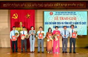 Trao giải Báo chí tỉnh Đắk Lắk năm 2024, phát động mùa giải 2025