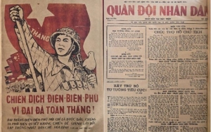 Triển lãm 33 số báo thực hiện ngay tại chiến trường Điện Biên Phủ