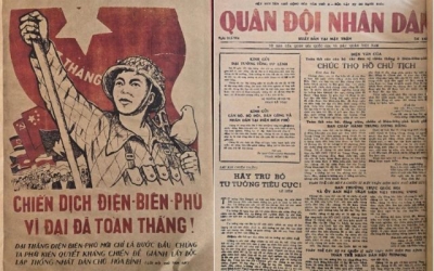 Triển lãm 33 số báo thực hiện ngay tại chiến trường Điện Biên Phủ