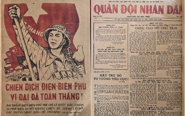 Triển lãm 33 số báo thực hiện ngay tại chiến trường Điện Biên Phủ