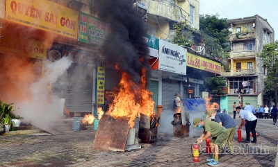 Tầm quan trọng của việc diễn tập phòng cháy, chữa cháy tại các chung cư