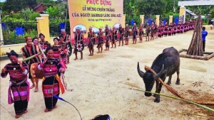 Lễ Mừng chiến thắng-Lời hứa trả ơn thần linh của người Ba Na tại làng Đăk Asêl