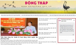 Đồng Tháp: Trang bị trợ ý AI để hỗ trợ, tư vấn thủ tục hành chính