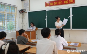 Thí sinh thi môn xã hội ở Nghệ An 'áp đảo' trong buổi thi cuối cùng