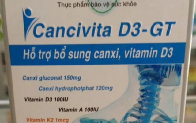 Thu hồi lô thực phẩm bảo vệ sức khoẻ vi phạm