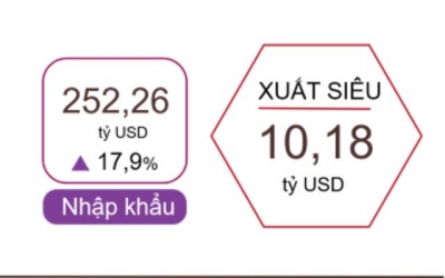 Xuất nhập khẩu 7 tháng năm 2025 vượt 514 tỷ USD