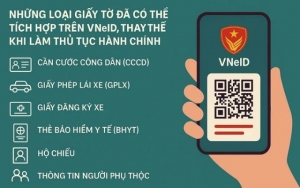Những loại giấy tờ đã có thể tích hợp trên VNeID, thay thế khi làm thủ tục hành chính