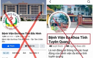 Cảnh báo tình trạng giả mạo fanpage bệnh viện để lừa đảo quyên góp từ thiện