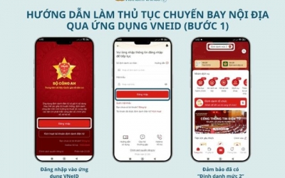 Cách làm thủ tục đi máy bay bằng VNeID, không cần qua quầy