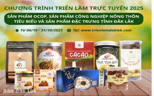 Triển lãm trực tuyến OCOP, sản phẩm tiêu biểu Đắk Lắk