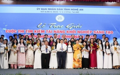 10 dự án khởi nghiệp tiêu biểu được trao giải tại Techfest Nghệ An 2025