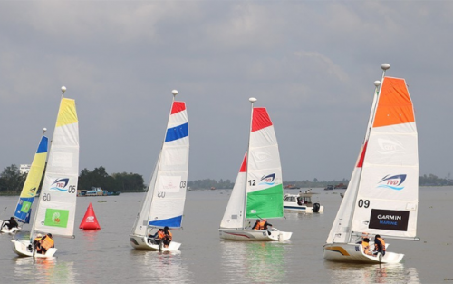 Sôi nổi Giải Đua thuyền buồm TP Cần Thơ mở rộng 2025 