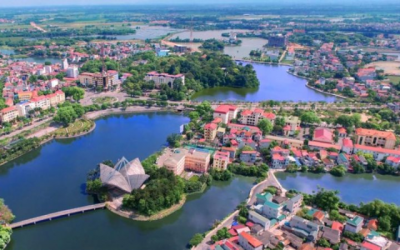 Vĩnh Yên vào giờ tan tầm, thành phố bắt đầu chậm lại.