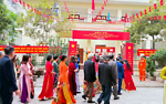 Nụ cười rạng rỡ trong ngày hội bầu cử ở Hà Đông