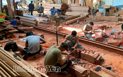 Nghề mộc phường Phố Hiến nhộn nhịp dịp cuối năm