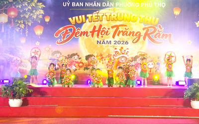 Phường Phú Thọ: “TẾT TRUNG THU - ĐÊM HỘI TRĂNG RẰM 2026” VUI TƯƠI VÀ Ý NGHĨA