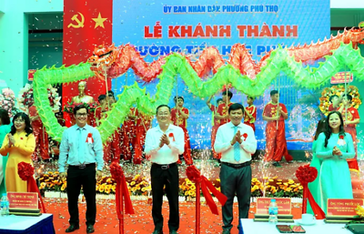 Phường Phú Thọ khánh thành trường tiểu học trên 61 tỷ đồng