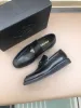Giày lười Prada đế đúc logo tam giác màu đen GLP34