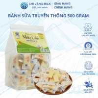 Bánh sữa ba vì milky cake túi 500g thanh ngắn SỮA CHỊ VÀNG OFFICAL