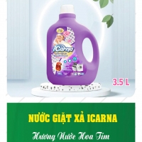 Nước Giặt Xả Icarna 3.5l - Hương Nước Hoa Tím