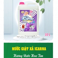 Nước Giặt Xả Icarna 10l - Hương Nước Hoa Tím