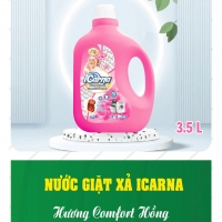 Nước Giặt Xả Icarna 3.5l - Hương Comfort Hồng