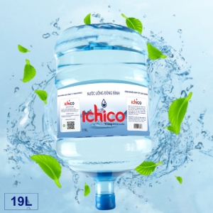 Bình Nước Tinh Khiết Ichico 19L Úp – Dùng Cho Cây Nóng Lạnh, Gia Đình & Văn Phòng