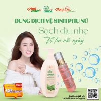 DUNG DỊCH VỆ SINH PHỤ NỮ BIO AMIDA 250ml - SẠCH NHẸ DỊU, TỰ TIN MỖI NGÀY 