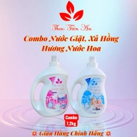Combo nước giặt, xả hồng xanh Thảo Tiên An 
