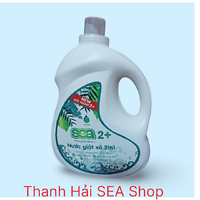Nước giặt xả SEA 2+hương thơm mát can 3.7kg